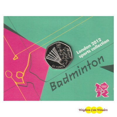 2011 50p - London 2012 Olympics - Badminton